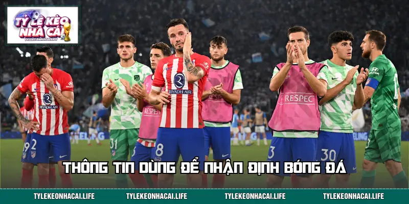 Tổng hợp các thông tin dùng để nhận định trận bóng